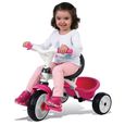 Tricycle évolutif SMOBY Baby Balade Rose - Roues silencieuses et canne parentale réglable - Garantie 3 ans-4