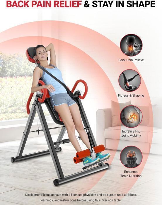 Table D'inversion Dripex – Pliable, Réglable, Jusqu'à 150 Kg Et 1,95 M – Soulage Les Maux De Dos, Décompresse La Colonne – À Domicile