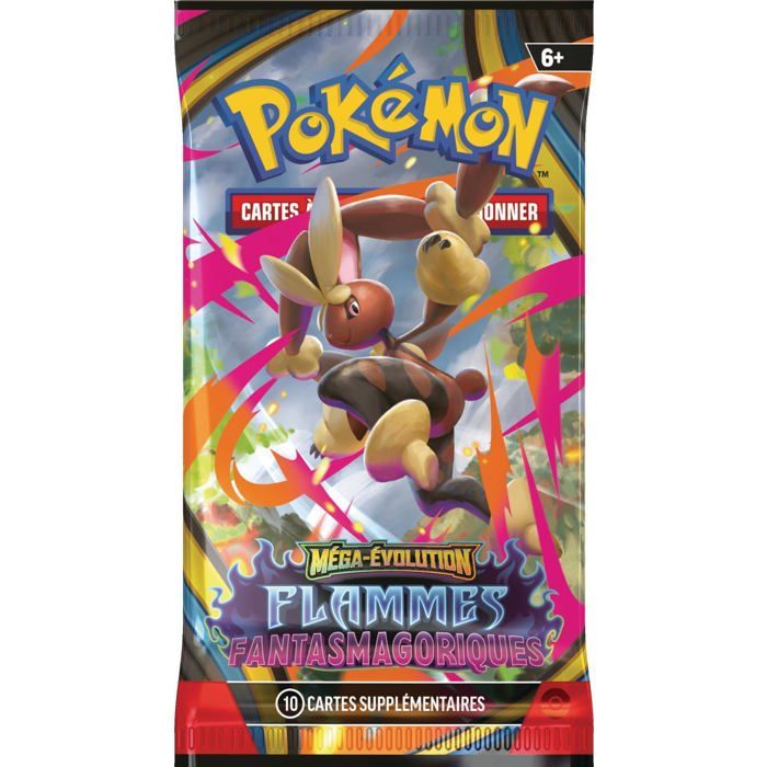 Présentoir Booster Pokémon Méga-Évolution – Flammes Fantasmagoriques – Contient 18 Boosters (10 Cartes Par Booster) - 7