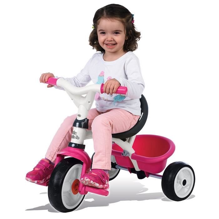 Tricycle baby balade bleu rouge Smoby