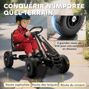 Kart à Pédales Djeco Piranha Kart – Marin – Fun & Robuste Pour Enfants