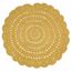 Tapis Rond Alma Coton Effet Crochet Uni Gris ø120 Cm