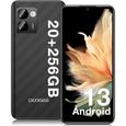 Telephone portable DOOGEE N50PRO Smartphone,20+256Go,Octa Core -6.52" HD+ Android 13.0 4200mAh 50+2MP déblocage du visage  - Noir-0