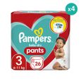 4x26 Couches-Culottes Baby-Dry Pants Taille 3, Pampers-0