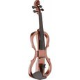 STAGG EVN X-4/4 VBR Pack violon électrique 4/4 couleur violinburst  - Etui semi-rigide - Casque-0