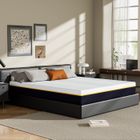 Matelas 140x200cm,17cm,TUNCCO Matelas Adulte Double Mousse,Mousse à Mémoire de Forme,Mousse de Fibres de Charbon de Bambou
