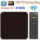 INSMA TV Box 4K HD Android 10.1 4G+64G 2.4/5.0GHz Dual-Band WiFi Lecteur multimédia de Transmission Boitier Android TV