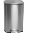 KITCHEN MOVE Afvalemmer voor de keuken, 50 l, ADMIRAL design, geborsteld roestvrij staal, met emmer en softclose, 50 l