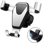 WOOSHOP Support Téléphone Voiture Gravité Support à Grille Aération en Aluminium pour iPhone 13 Pro Max Mini 12 11 SE X