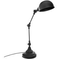 Lampe de bureau en métal - E14 - 25 W - H. 55 cm - Noir
