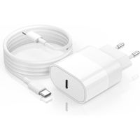 Chargeur Rapide iPhone 13 14, Apple MFi Certified 20W USB C Chargeur iPhone avec câble de Charge Original Lightning iPhone 2m [161]