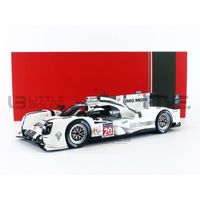 Voiture Miniature de Collection - IXO 1/18 - PORSCHE 919 Hybrid - Le Mans 2014 - Black / White - SP919-1802