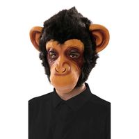 Masque en latex de Chimpanzé Triste - Marque inconnue - Halloween Carnaval - Couleur principale Noir