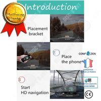 CONFO® support  téléphone projection automatique GPS direction affichage tableau de bord accessoire voiture fixation smartphone navi