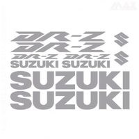 10 sticker DRZ – GRIS CLAIR – sticker SUZUKI DRZ - SUZ432