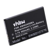 vhbw Batterie remplacement pour Samsung AB463446BU, AB403450DU, BEX279HSA pour téléphone portable (900mAh, 3,7V, Li-ion)