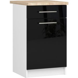 Homcom armoire de cuisine multi-rangements 4 portes 3 tiroirs étagère +  grand plateau 100l x 39l x 183h cm mdf blanc - Conforama