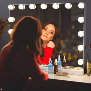MIROIR ÉLECTRIQUE Miroir de Maquillage  Éclairage Ajustable 15 x 28W