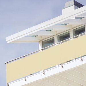 Tissu en Polyester Résistant aux Intempéries et leau Pare-Soleil pour Balcon Brise Vue pour Balcon Protection visuelle 