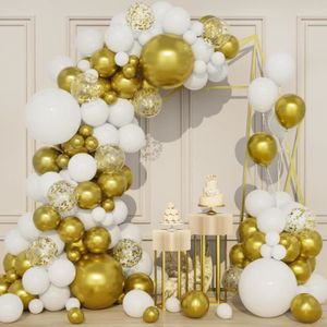 Décoration de ballon blanc doré-Kit de guirlande de ballons de 152 pièces  pour les décorations de baptême de mariage blanc or - Cdiscount Maison