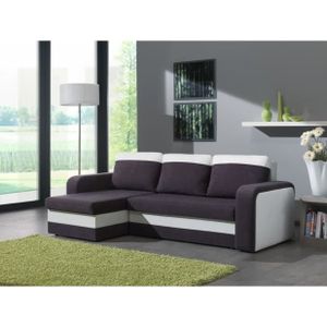 Canapé Dangle Convertible Avec Coffre Gris Blanc Hercules