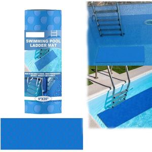 Tapis d'échelle de piscine, 23 x 90 cm Tapis de protection pour échelle de  piscine Tapis de marche pour piscine hors sol avec texture antidérapante