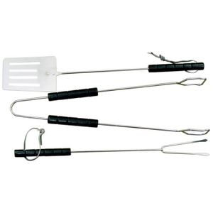 USTENSILE Set d'accessoires 3 éléments pinces fourchette spatule Master Grill MG101