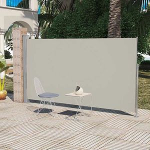 Paravent Retractable Vertical Patio Terrasse 160 X 300 Cm Couleur Creme Achat Vente Paravent Cdiscount
