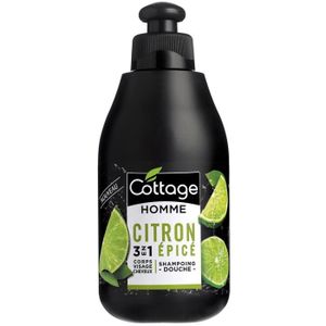 SHAMPOING COTTAGE Shampoing douche 3en1 - Citron épicé - 250 ml