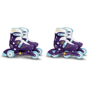 ROLLER IN LINE Patins en Ligne two in one - DISNEY - WISH - 3 Roues - Tri skate et Roller in lin - Ajustable taille 27-30