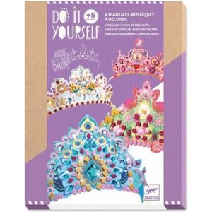 JEU DE MOSAIQUE Kit mosaïque couronne princesse - DJECO - DIY - 5 