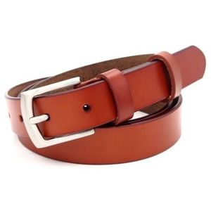 Ceinture Cuir véritable Boucle simple ardillon rectangulaire Mixte hommes femmes