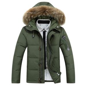 Doudoune homme capuche fourrure Cdiscount