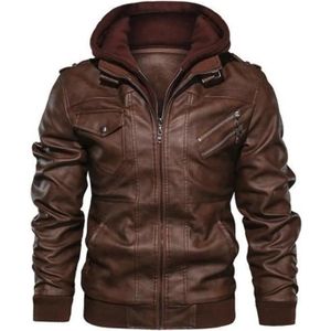 Manteau cuir capuche homme sales