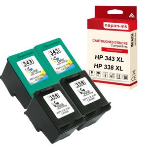 6 Cartouches D'encre Compatibles HP363 Pour Photosmart P3210 - Non OEM - Neuf Sous Blister