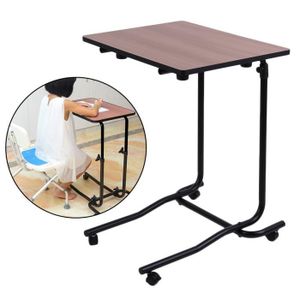 Table De Nuit Bureau Ordinateur Reglable 2 Castor Basculement Haut