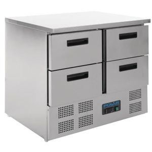 Réfrigérateur tiroir Réfrigérateur Polar - 4 tiroirs 240 L - Acier inox