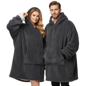 Pyjama Famille Noël Polaire - Combinaison Hiver Manches Longues à Capuche, Doux Et Chaud, Pour Homme, Femme, Enfant - 4