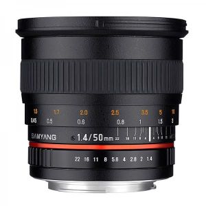 OBJECTIF Objectif SAMYANG 50 F/1,4 pour Canon EF - Ouvertur