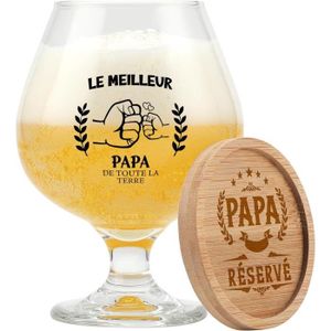 Verre à bière - Cidre Cadeau Anniversaire Papa, Verre À Bière Cadeau Pou