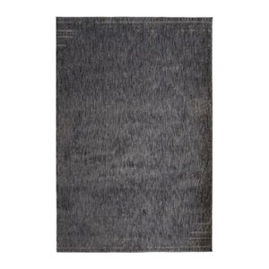 TAPIS DE COULOIR RECYCLE USED - Tapis extra-doux motif usé gris noir 120 x 170 cm