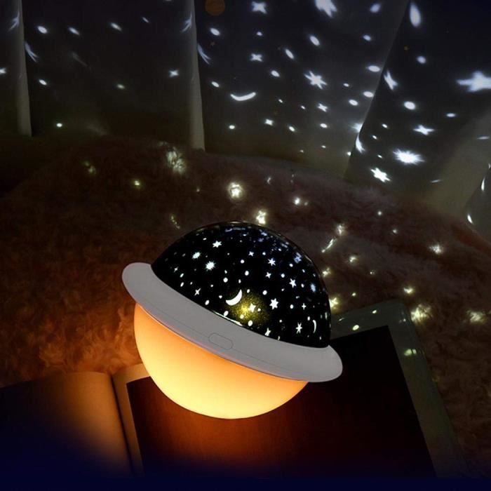 Lampe aurores boréales, ambiance rotative, projecteur à ondulations d'eau,  lampe en cristal flammé, lampe de bureau, aurore boréale, veilleuse étoilée  -  France