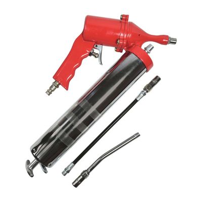 Embout Graisseur M6 M8 M10 Embout Pompe à Graisse Pro – Pistolet 2 Tuyaux 30 Cm, Compatible M6 M8 M10 M12 M14, Acier Inoxydable