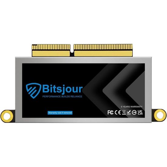 APPLE Disque dur SSD 256Go 256GB Original Macbook Pro 13 A1708 2017 2016 Barrette flash EMC3196 modele 656-0067A - Accessoires informatique