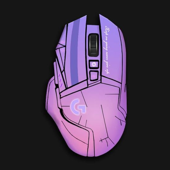 Kwmobile Bande Antidérapante Compatible Logitech G502 X PLUS - Grip En Similicuir Pour Souris Gaming - Noir