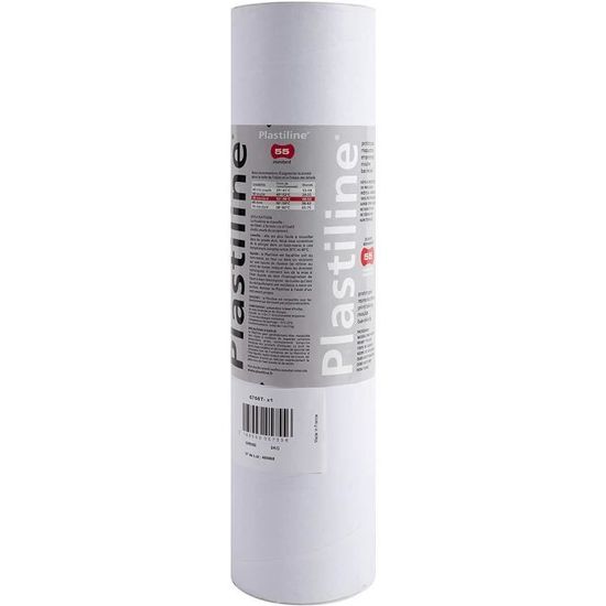 Plastiline 7150T Plaque Pâte à Modeler Haute Précision Dureté 2 Souple 750g Ivoire - Fabriqué En France