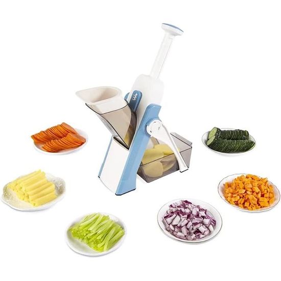 Mandoline Trancheuse À Légumes Épaisseur Réglable Hachoir À Pommes De Terre Et Oignons