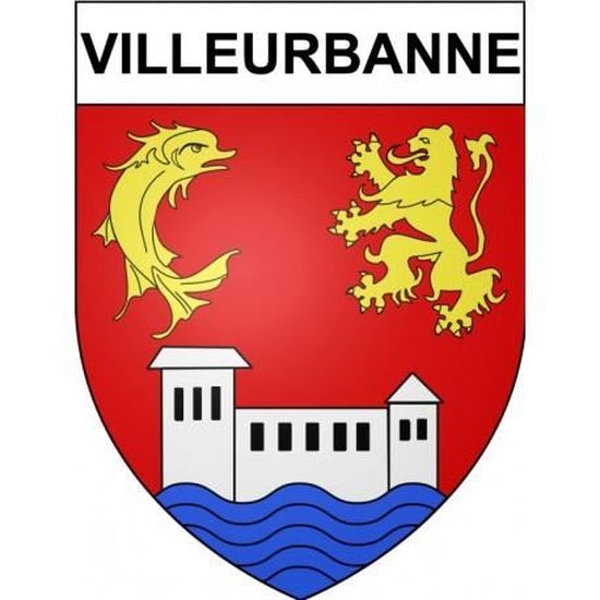 69 Villeurbanne Ville 2 Stickers autocollant plaque immatriculation