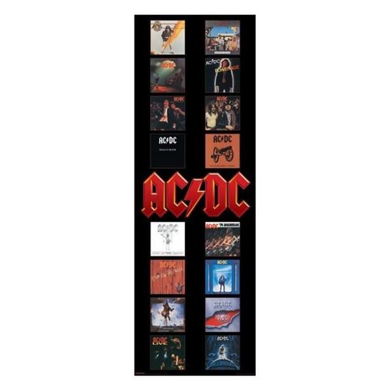 AC-DC - Album Covers - 53x158cm - AFFICHE - POSTER - Cdiscount Maison