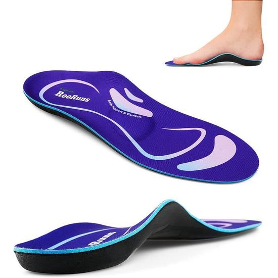 Semelles Orthopédiques Cilnos Pour Fasciite Plantaire & Pieds Plats - Soutien Voûte, Amorti Gel, Unisexe, Réductrices De Douleur - 10